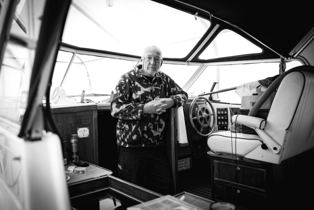 Walli auf seiner "LAGA IV"