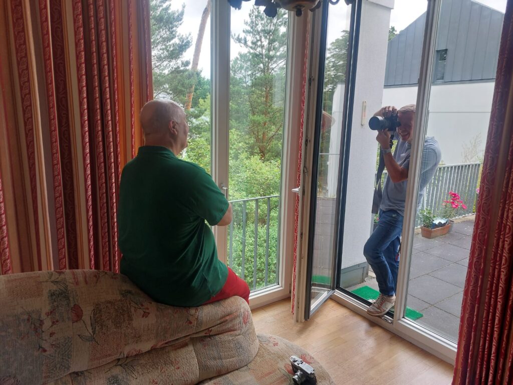 Klaus Wollenschläger und Fotograf Sven Hasper