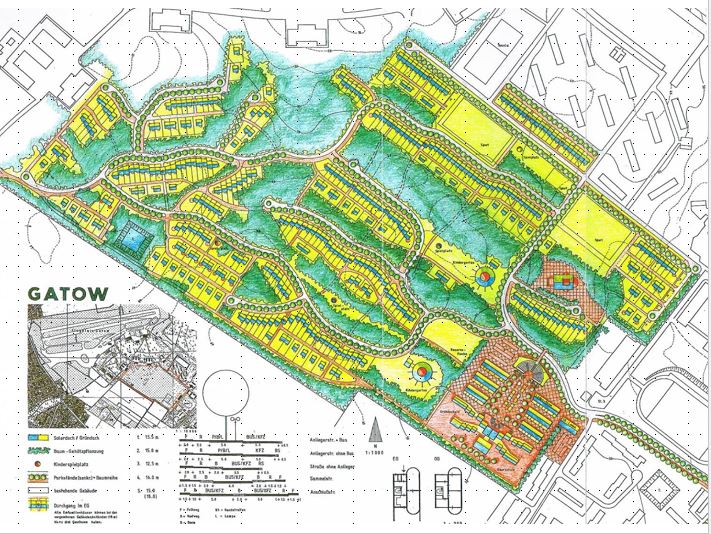 Von der Bundesregierung geplante Bebauung auf dem Golfplatz Gatow, Stand 1996