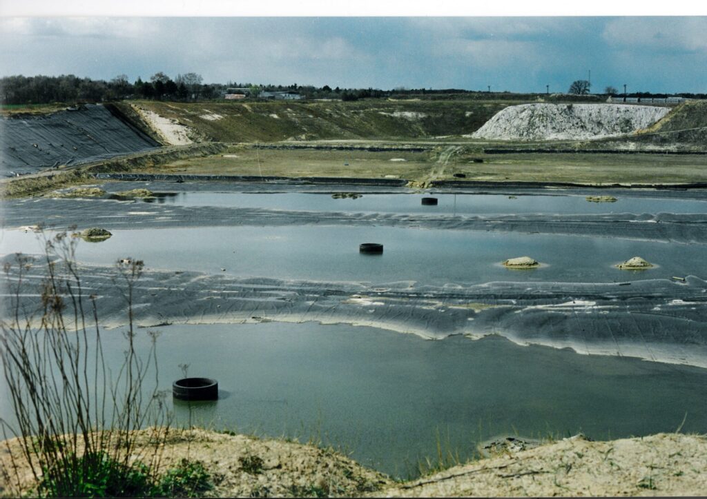 Zustand Kohlegrube nach Rückbau Kohleeinlagerung in 1999