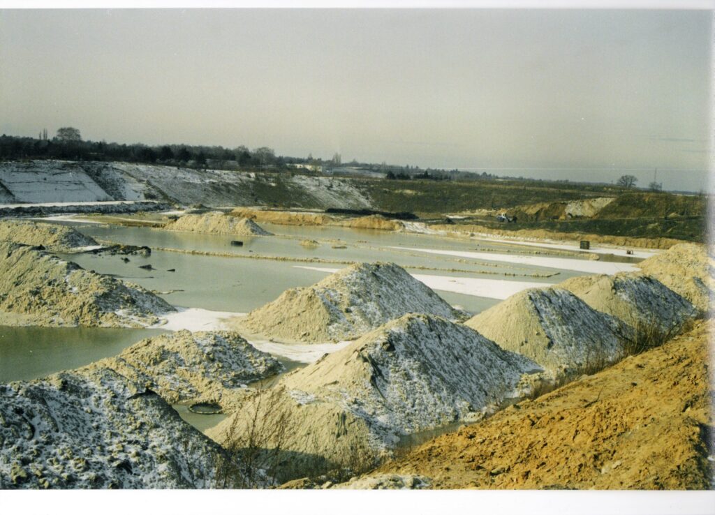 Zustand Kohlegrube nach Rückbau Kohleeinlagerung in 1999