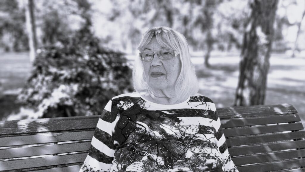 Christa Duha in Hoyerswerda (2025). Foto: Udo Duha